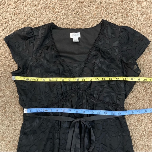 Motherhood Maternity Sheath Dress Medium Black Flo - Picture 3 of 5